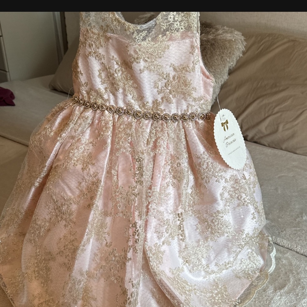 Girls gold dress